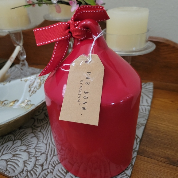 Rae Dunn Red LOVE Bird Feeder- artesian collection by Magenta - Picture 2 of 6